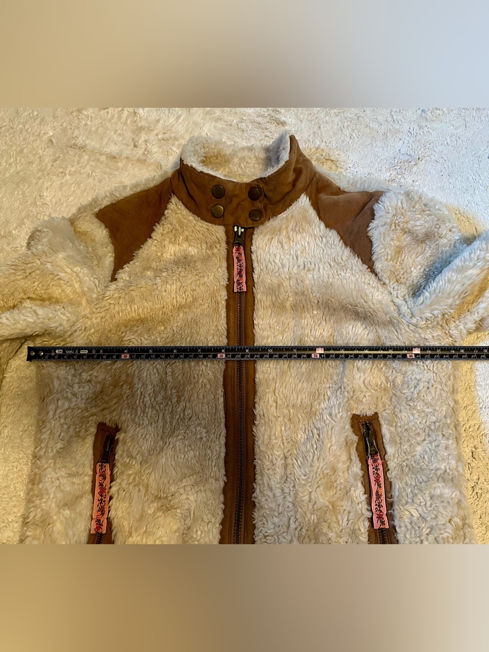 Free People Shearling & Suede Jacket - XS - Picture 6 of 9